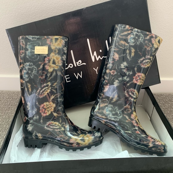 NEW Nicole Miller rain boots - Picture 1 of 4